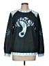 Unbranded Paisley Teal Pullover Sweater Size M - photo 1