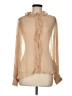 J.Crew 100% Cupro Tan Long Sleeve Blouse Size 6 - photo 1