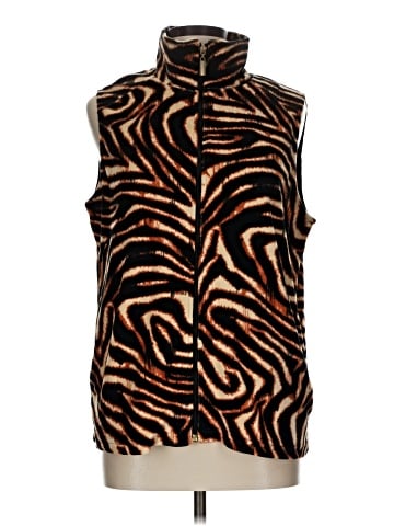 Mirror Image Faux Fur Vest (view 1)