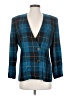 Worthington 100% Rayon Plaid Blue Blazer Size 4 (petite) - photo 1