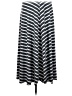 AB Studio Stripes Gray Casual Skirt Size S - photo 1