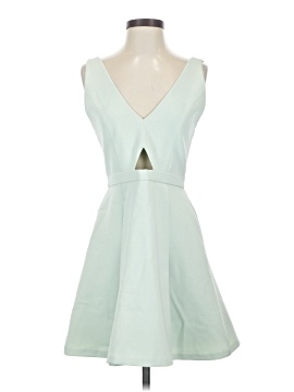 green emerald velvet dress Alice + Olivia Harmony Dress in Mineral Blue