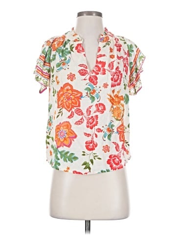 Nicole Miller Artelier Short Sleeve Blouse (view 1)