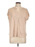 Cable & Gauge Tan Short Sleeve Blouse Size L - photo 1