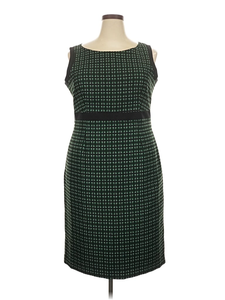 Pre-owned Black Label By Evan Picone Cocktail Dress In Green