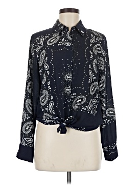 Black Tape Long Sleeve Blouse