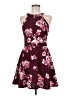 B. Smart Floral Burgundy Cocktail Dress Size 9 - photo 1