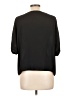 Lush 100% Polyester Black Short Sleeve Blouse Size L - photo 2