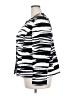NIPON BOUTIQUE Stripes Silver White Blazer Size 18 - photo 5