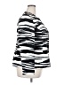 NIPON BOUTIQUE Stripes Silver White Blazer Size 18 - photo 4