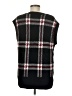 Max Studio Plaid Black Sweater Vest Size M - photo 2