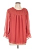 Ella Moon Red Long Sleeve Blouse Size L - photo 1