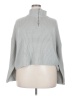 Shein Curve 100% Acrylic Gray Turtleneck Sweater Size 18 Plus (3) - photo 1