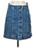 Theory Blue Denim Skirt Size 4 - photo 1