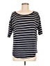 Gap Stripes Blue 3/4 Sleeve T-Shirt Size M - photo 1
