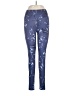 Fabletics Print Blue Leggings Size M - photo 1