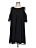 As U Wish 100% Polyester Solid Black Casual Dress Size L - photo 1