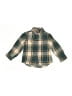 Tea 100% Cotton Plaid Green Long Sleeve Button-Down Shirt Size 18-24 mo - photo 1