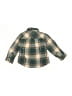 Tea 100% Cotton Plaid Green Long Sleeve Button-Down Shirt Size 18-24 mo - photo 2