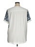 Cato 100% Polyester Blue Short Sleeve Blouse Size XL - photo 2