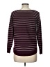 Pink Clover Stripes Burgundy Pullover Sweater Size L - photo 2