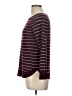 Pink Clover Stripes Burgundy Pullover Sweater Size L - photo 5