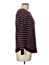 Pink Clover Stripes Burgundy Pullover Sweater Size L - photo 4