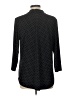 Charter Club Polka Dots Black 3/4 Sleeve Blouse Size L - photo 2