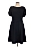DKNY Solid Black Casual Dress Size 12 - photo 1
