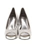 Rampage Metallic Ivory Gray Heels Size 9 1/2 - photo 2