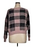 Moral Fiber Checkered-gingham Pink Pullover Sweater Size XL - photo 1
