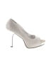 Rampage Metallic Ivory Gray Heels Size 9 1/2 - photo 1