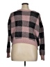 Moral Fiber Checkered-gingham Pink Pullover Sweater Size XL - photo 2