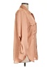 DKNY 100% Polyester Tan 3/4 Sleeve Blouse Size L (estimated) - photo 4