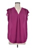 Chaus 100% Polyester Purple Sleeveless Blouse Size M - photo 1