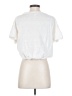 Line & Dot White Short Sleeve Top Size S - photo 2