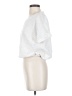 Line & Dot White Short Sleeve Top Size S - photo 5