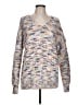 Ann Taylor LOFT Tweed Silver Pullover Sweater Size L - photo 1