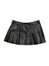 Shein 100% Polyester Solid Black Faux Leather Skirt Size 2 - photo 1