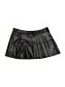 Shein 100% Polyester Solid Black Faux Leather Skirt Size 2 - photo 2