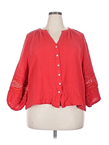 Calypso St. Barth 3/4 Sleeve Blouse (view 1)