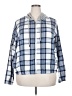 I Believe Plaid Blue Jacket Size 2X - photo 1