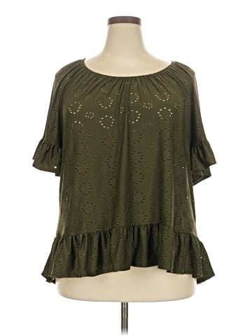 Perseption Concept Short Sleeve Blouse (view 1)