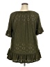 Perseption Concept Green Short Sleeve Blouse Size 2X - photo 2