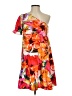 Shein Tropical Orange Cocktail Dress Size S - photo 1