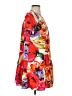 Shein Tropical Orange Cocktail Dress Size S - photo 4