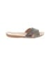 Enzo Angiolini Metallic Silver Black Sandals Size 7 - photo 1
