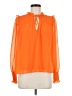 1.State 100% Polyester Orange Long Sleeve Blouse Size M - photo 1