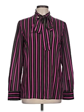 Akris Punto Long Sleeve Silk Top