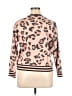 David Lerner Animal Print Pink Pullover Sweater Size XL - photo 2